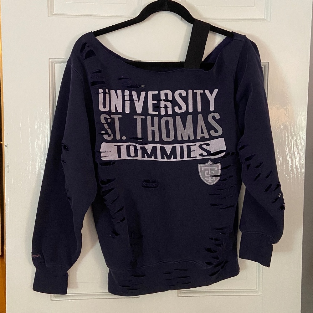 LF Furst of a Kind ripped off the shoulder sweater
